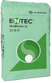 ENTEC® Nitrofoska® 21&#8288-8&#8288-11 (+10&nbsp;SO₃) con azufre